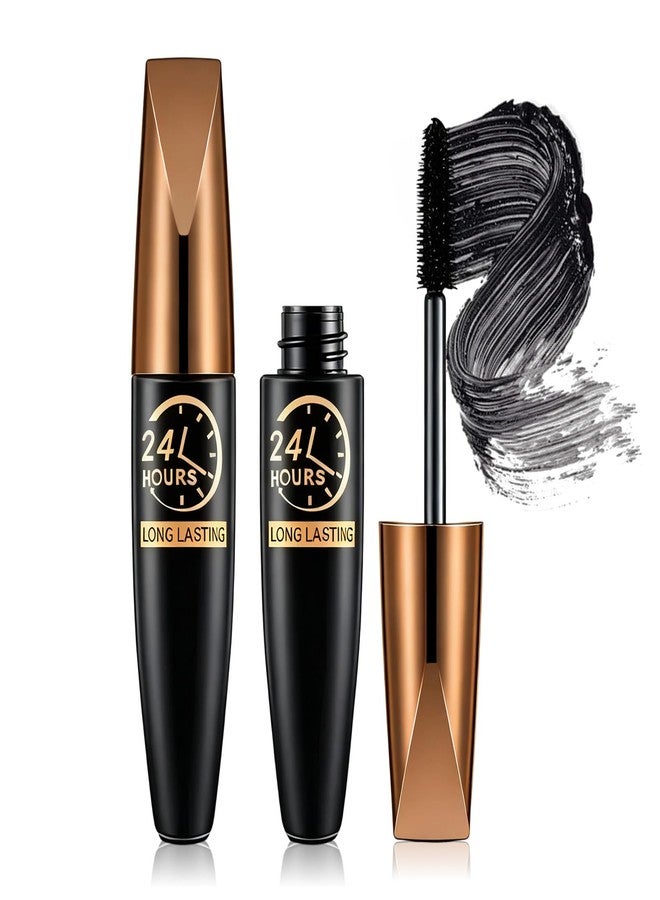 Iiglitch 2 Pack 4D Silk Fiber Lash Mascara, Waterproof Silk Fibre Thick Lengthening Mascara - Image 1